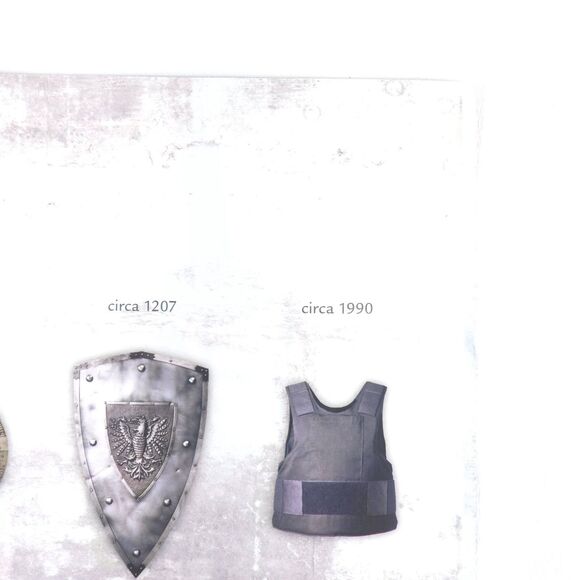 VTG Police Body Armor Advertising Print Ad Garage Wall Art Tactical Shield Decor - Picture 3 of 6